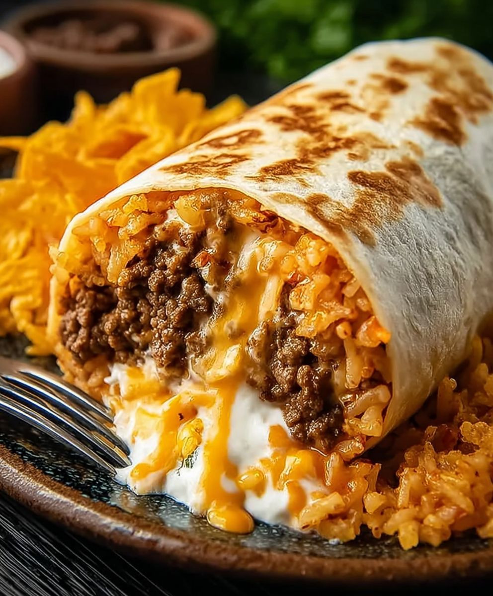 Stuffed Taco Bell Beef Burrito