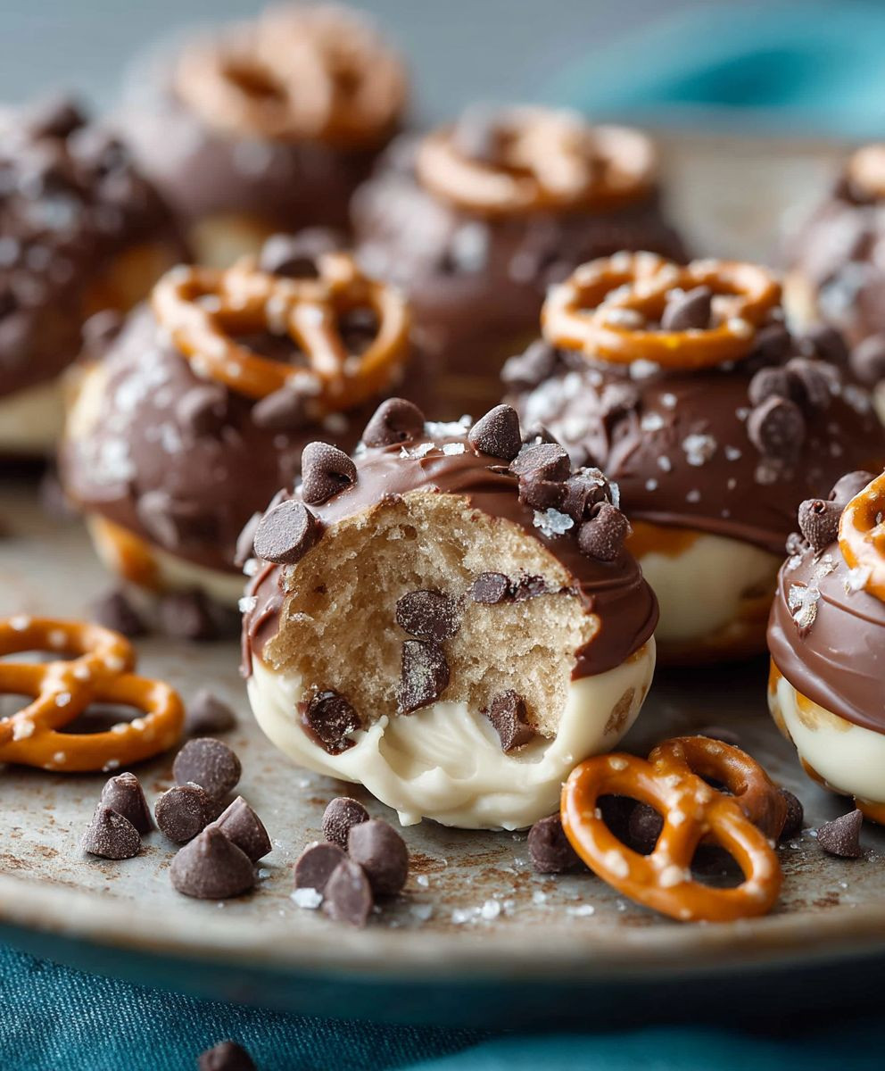 Cookie Dough Pretzel Bites