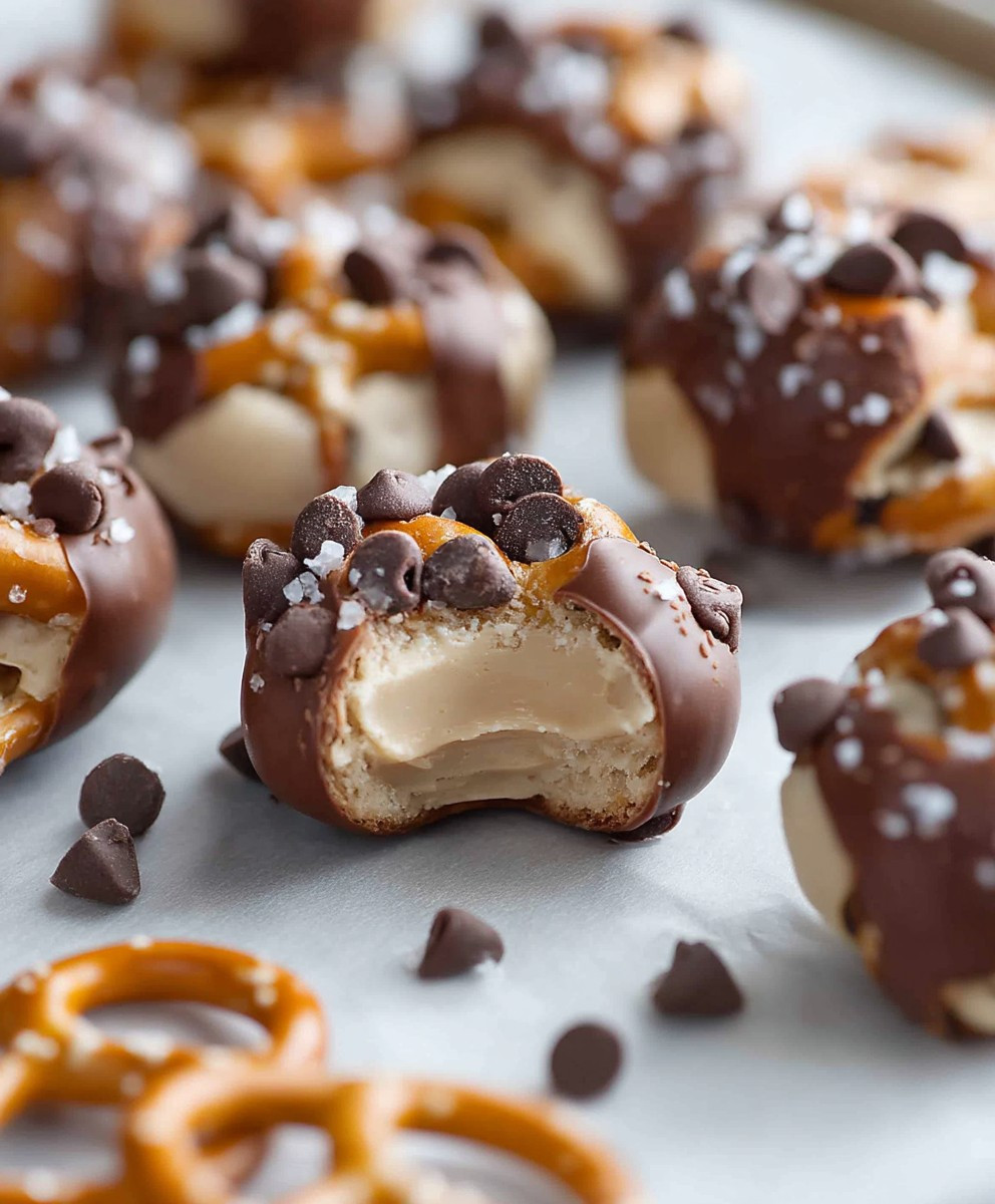 Cookie Dough Pretzel Bites