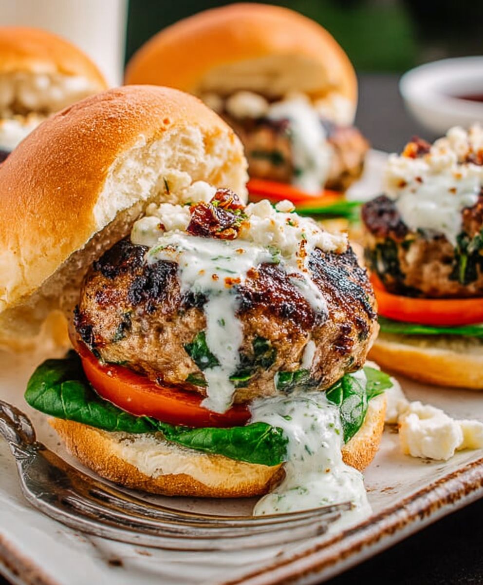 Flavor Packed Greek Burgers