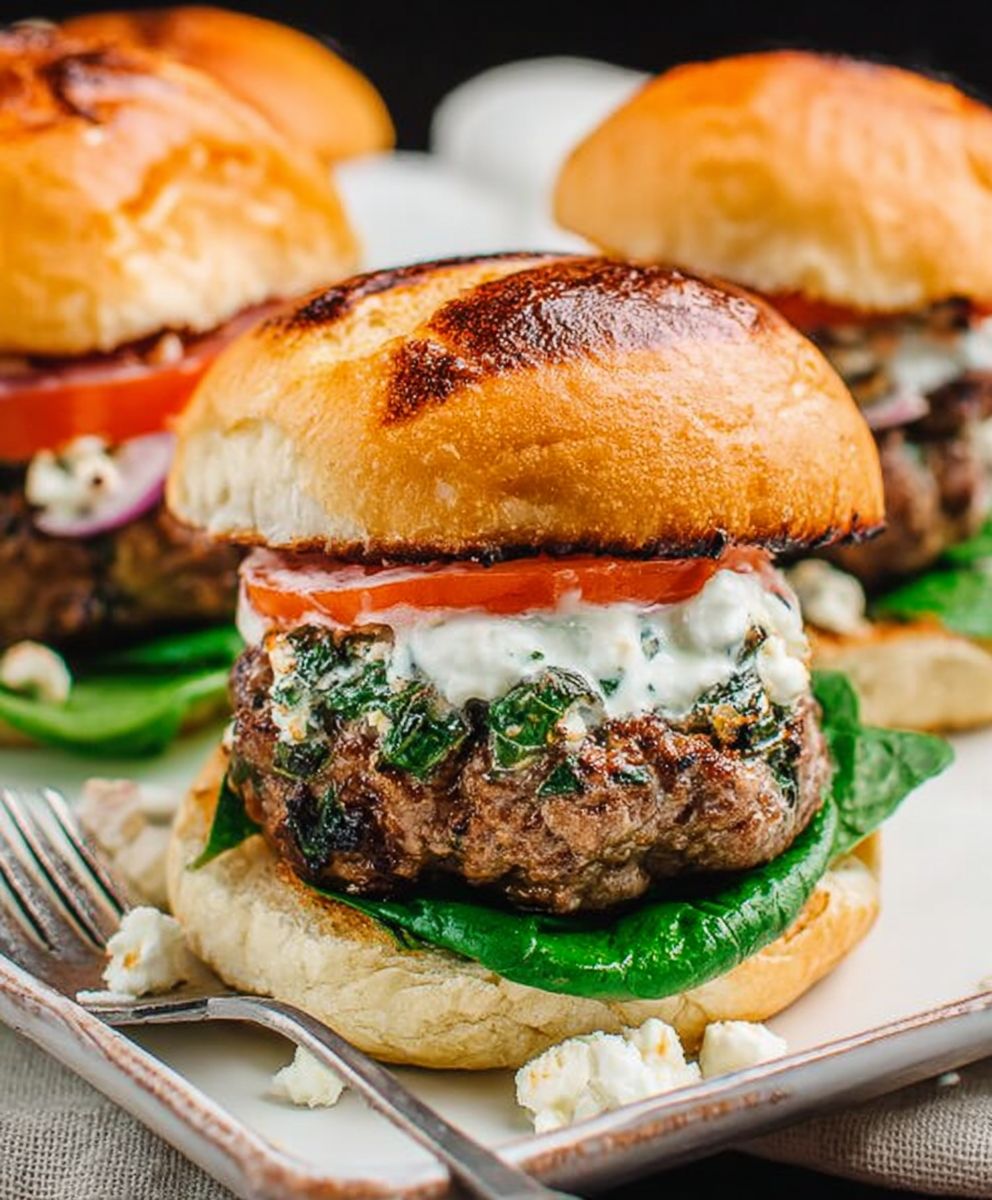 Flavor Packed Greek Burgers