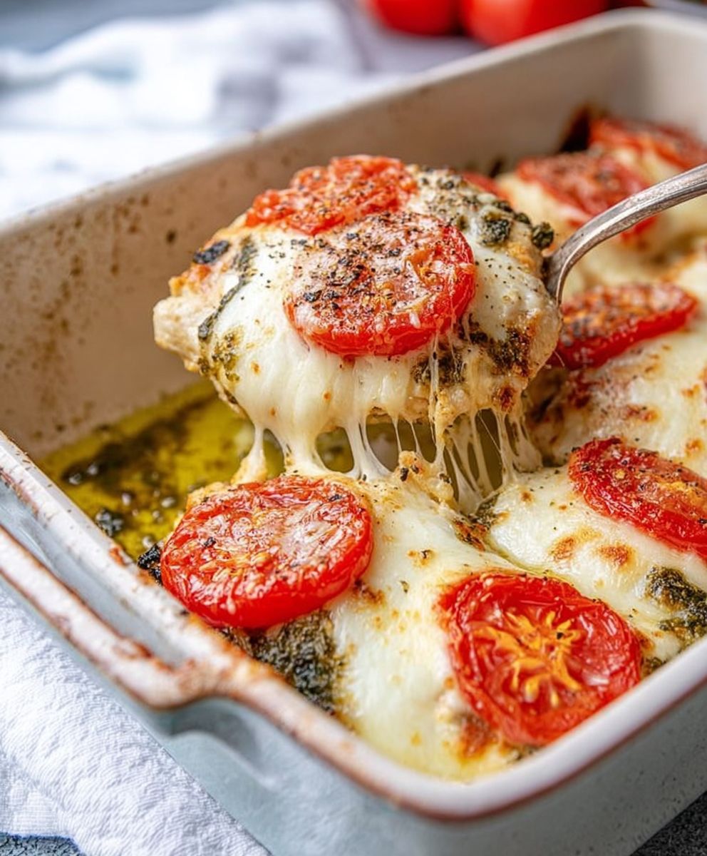 Pesto Chicken Bake