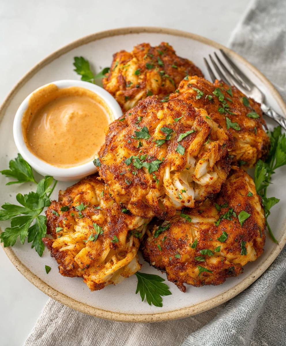 Air fryer crab cakes