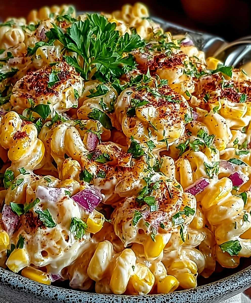 Street corn pasta salad
