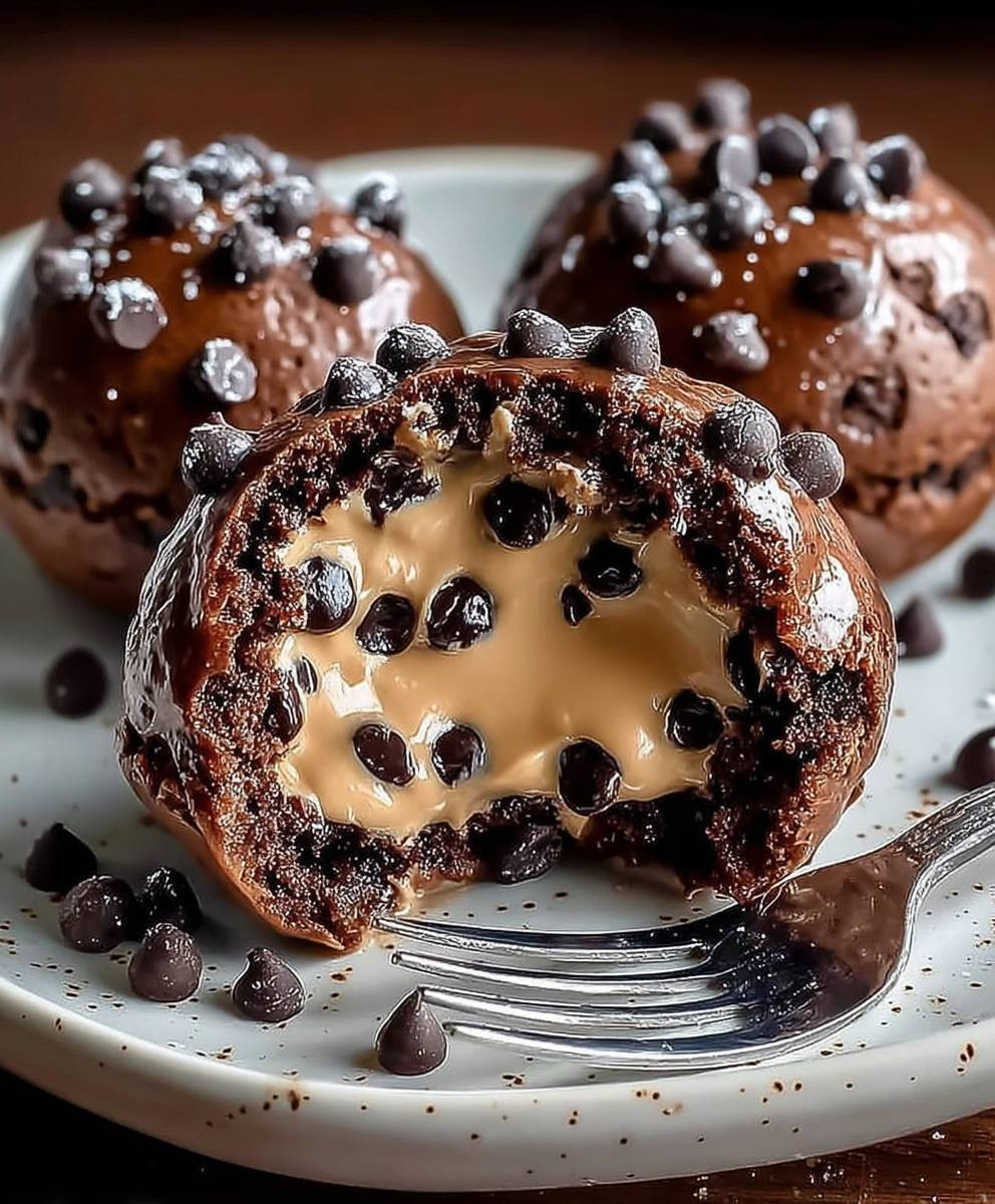 Cookie Dough Brownie Bombs
