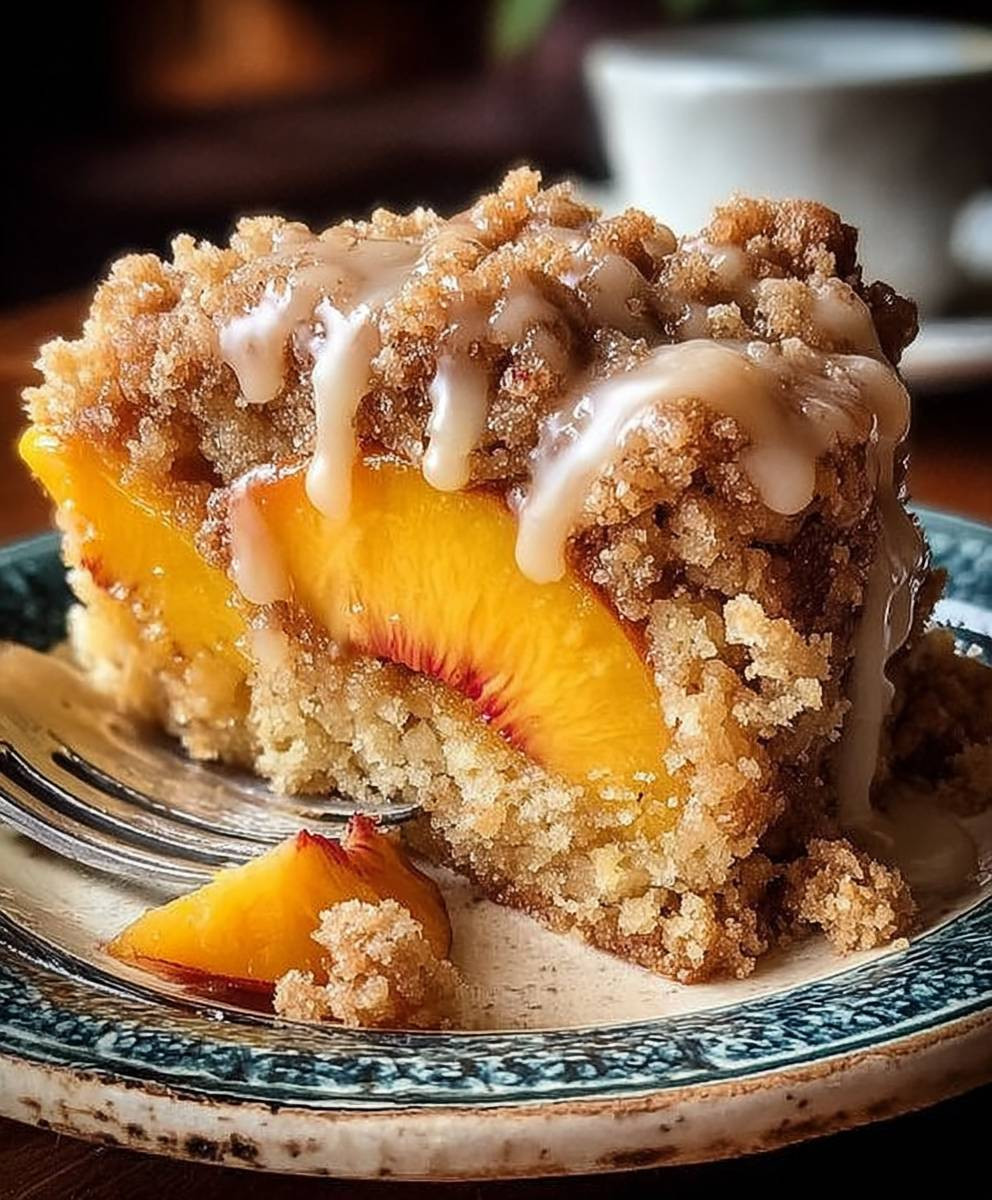 Southern Peach Crumb Cake