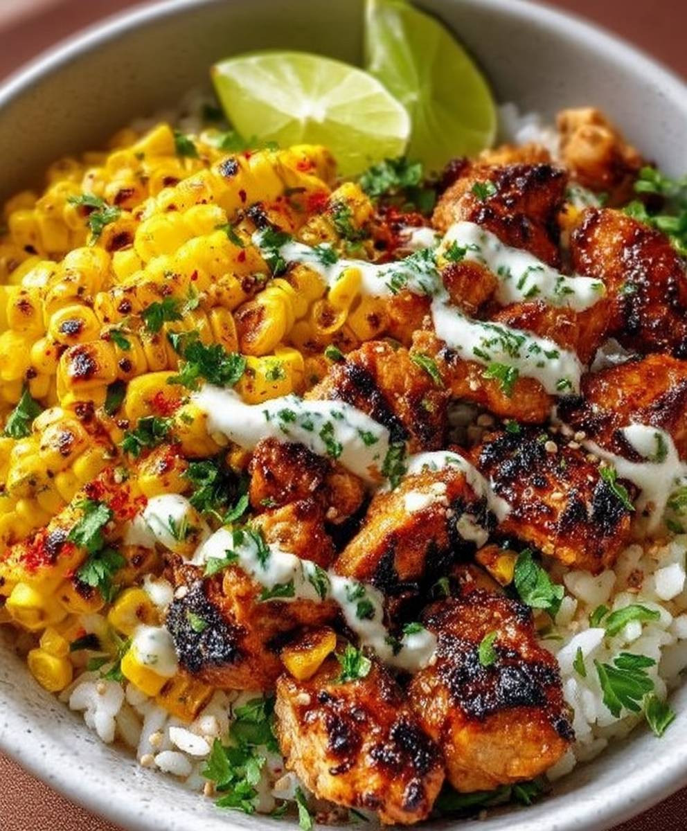 Street Corn Chicken Bowl