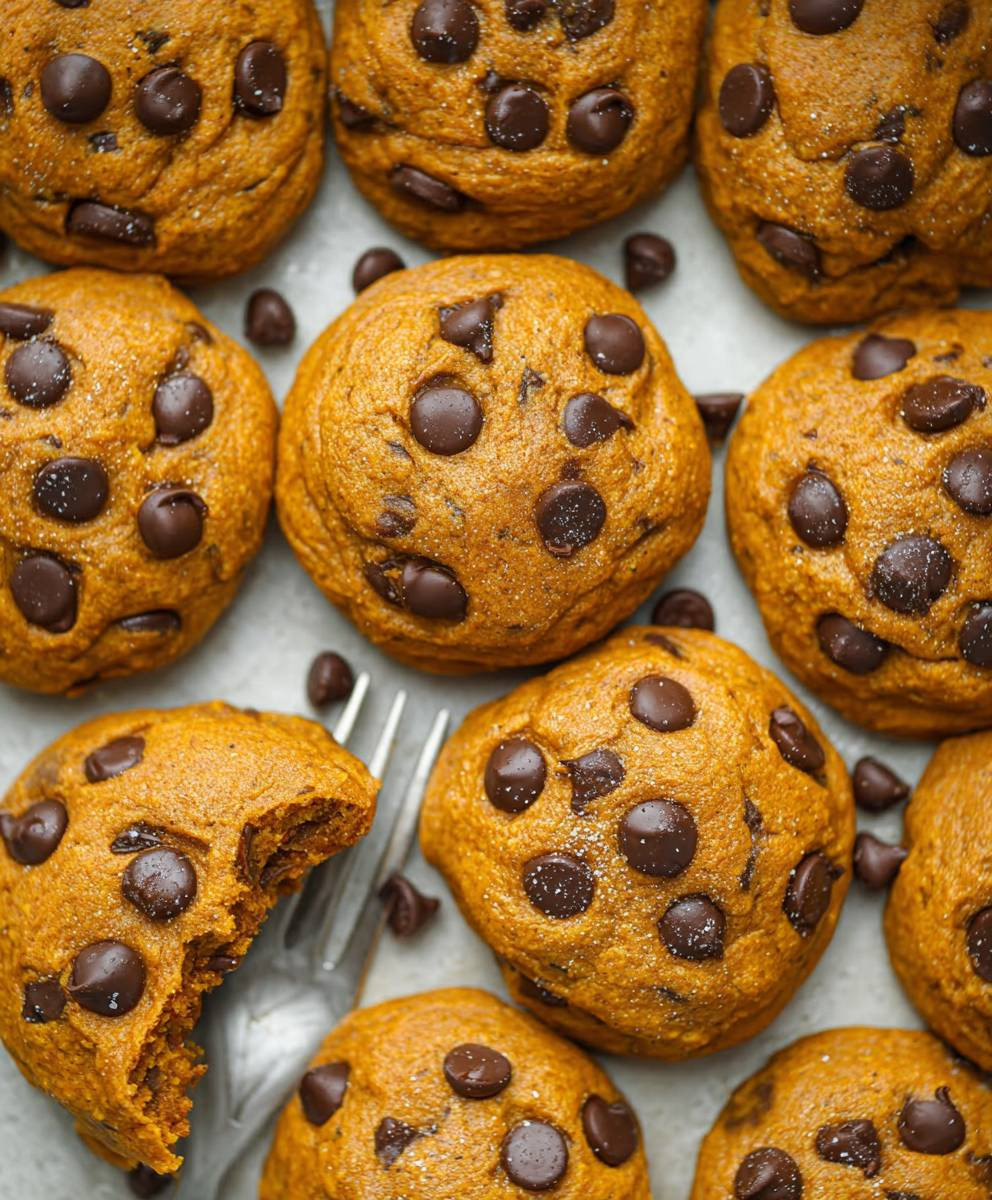 Pumpkin Chocolate Chip Cookies