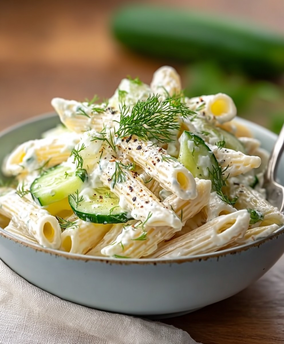 Cucumber Pasta Salad