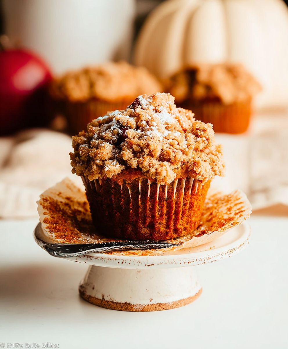 Apple Pumpkin Streusel Muffins
