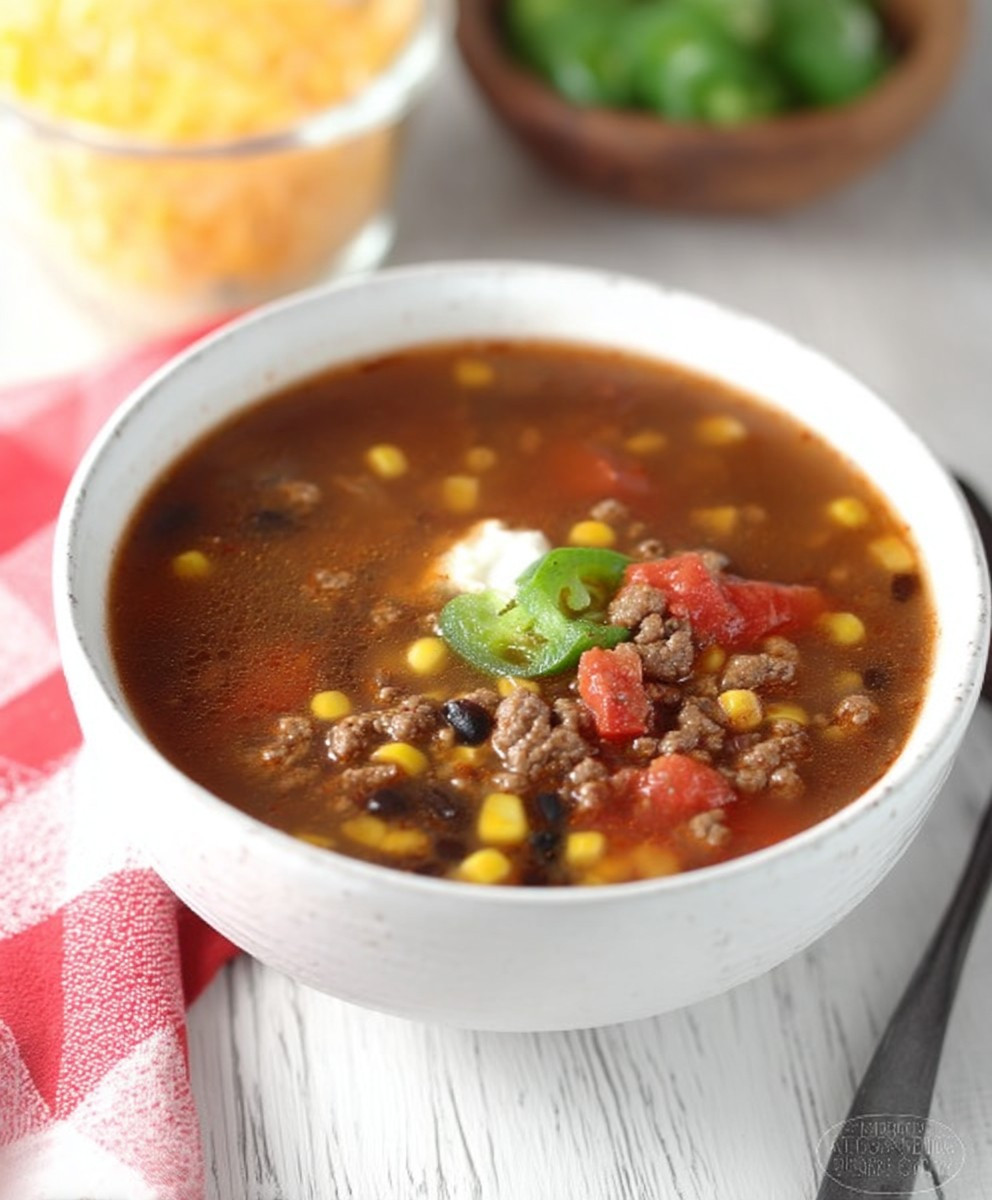 Taco Soup Ground Beef Easy