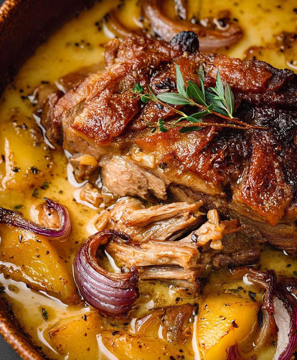 Apple Cider Braised Pork