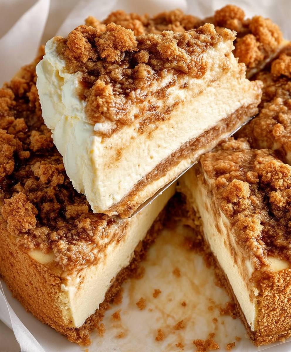Apple Crumble Cheesecake