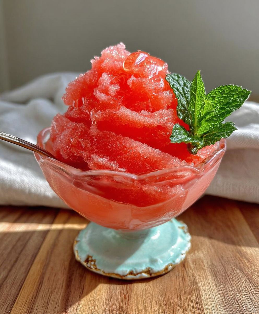 Watermelon Sorbet Easy Homemade