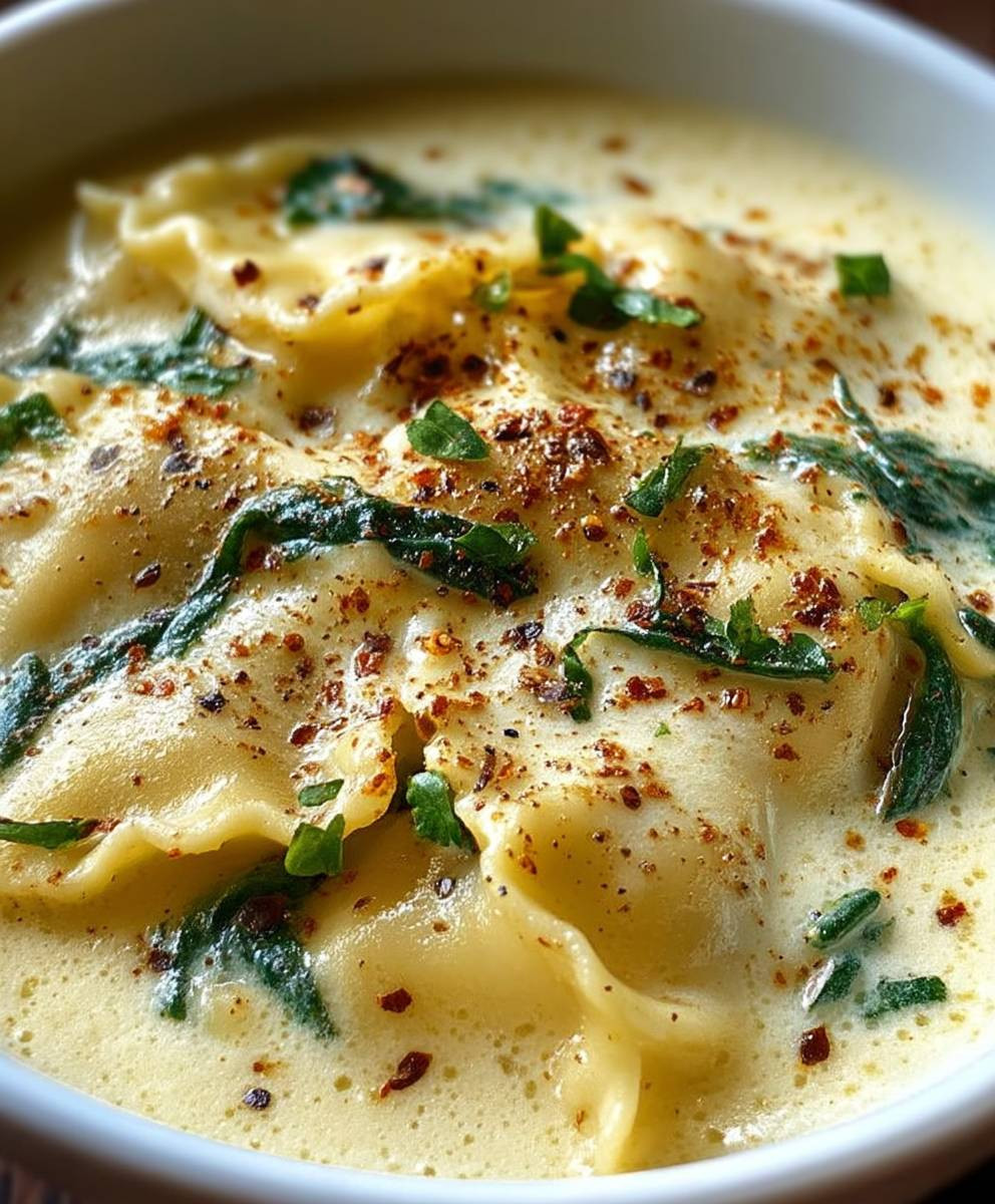 Alfredo Lasagna Soup