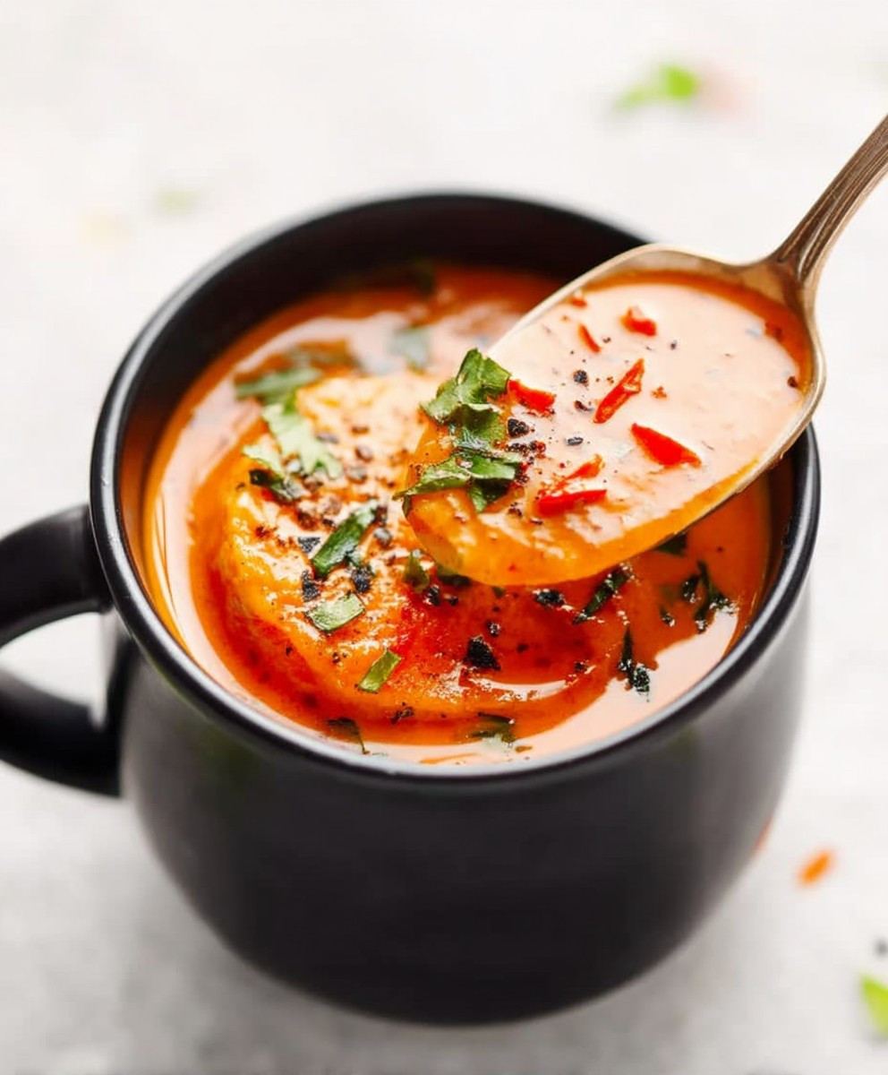 Low Carb Red Pepper Soup