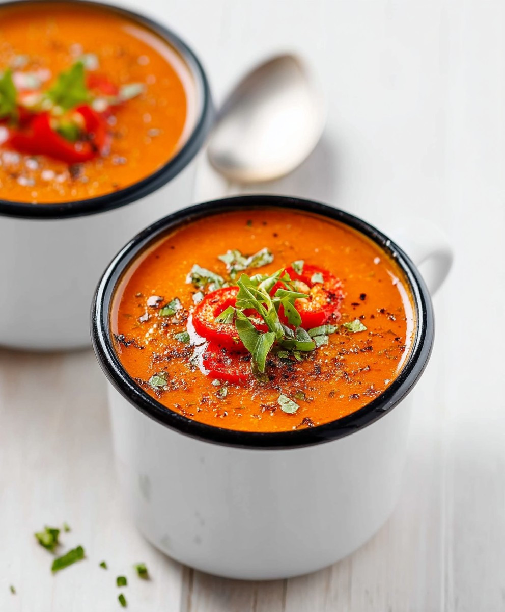Low Carb Red Pepper Soup
