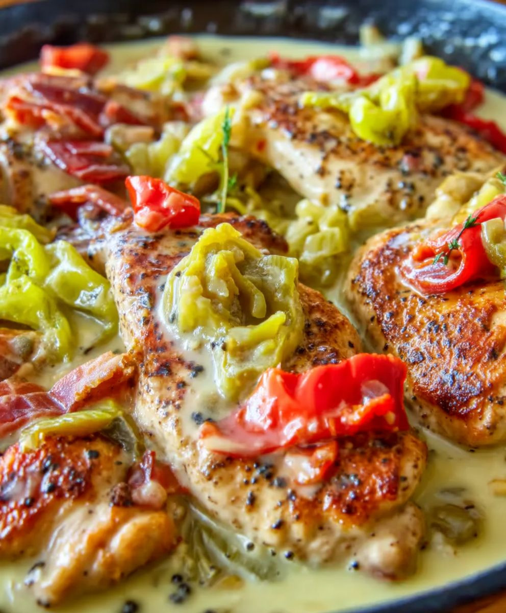 Pepperoncini Chicken Skillet