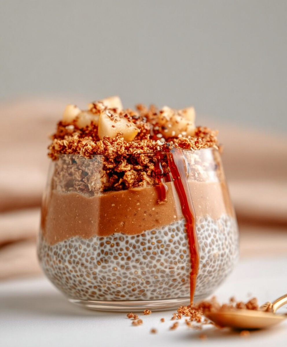 Apple Crumble Chia Pudding
