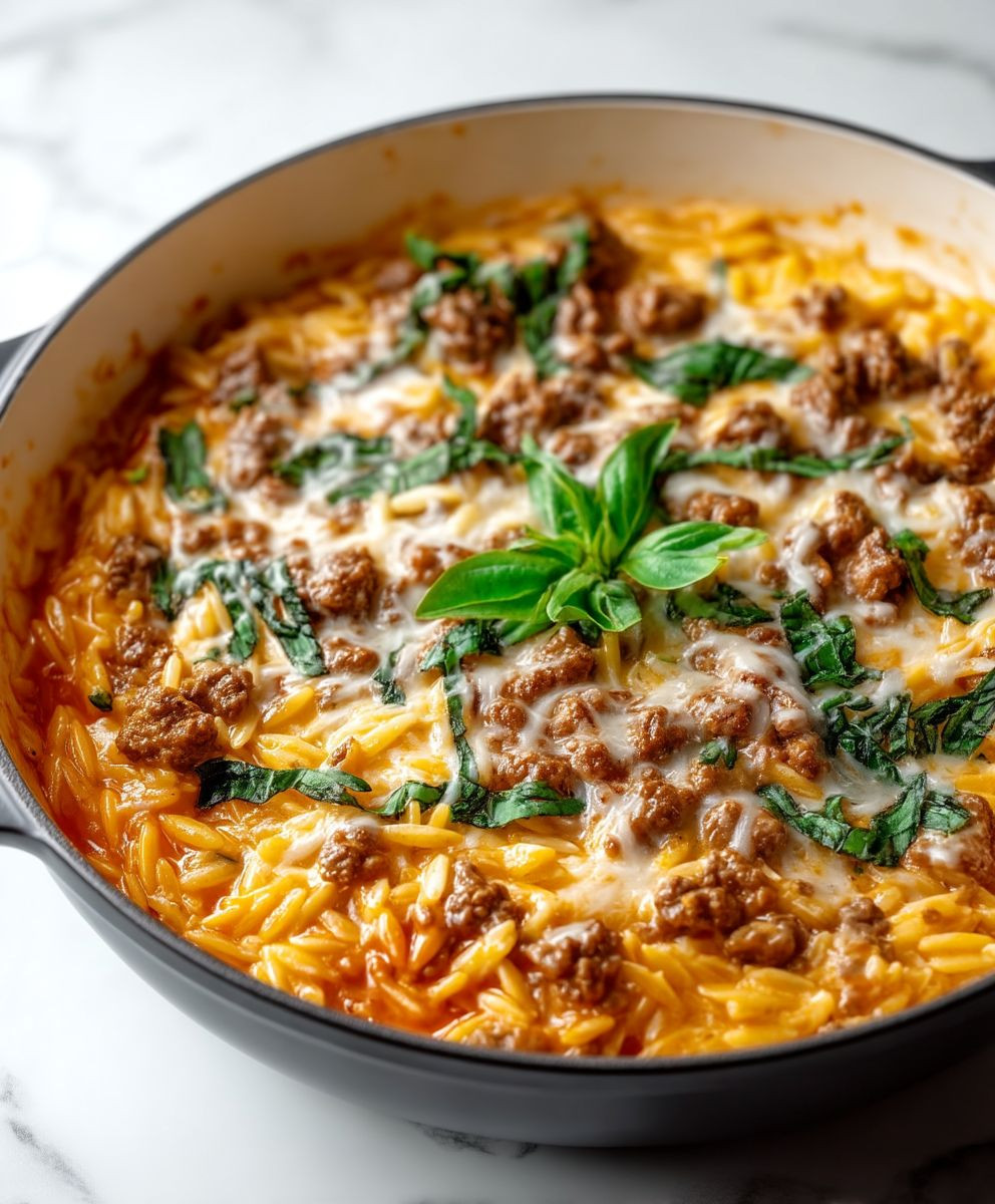 Ground Beef Orzo