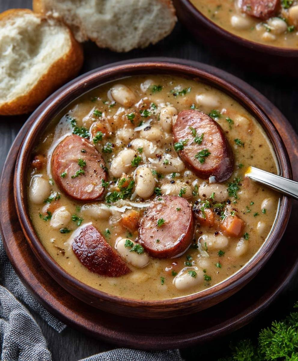 Creamy Bean Soup Kielbasa