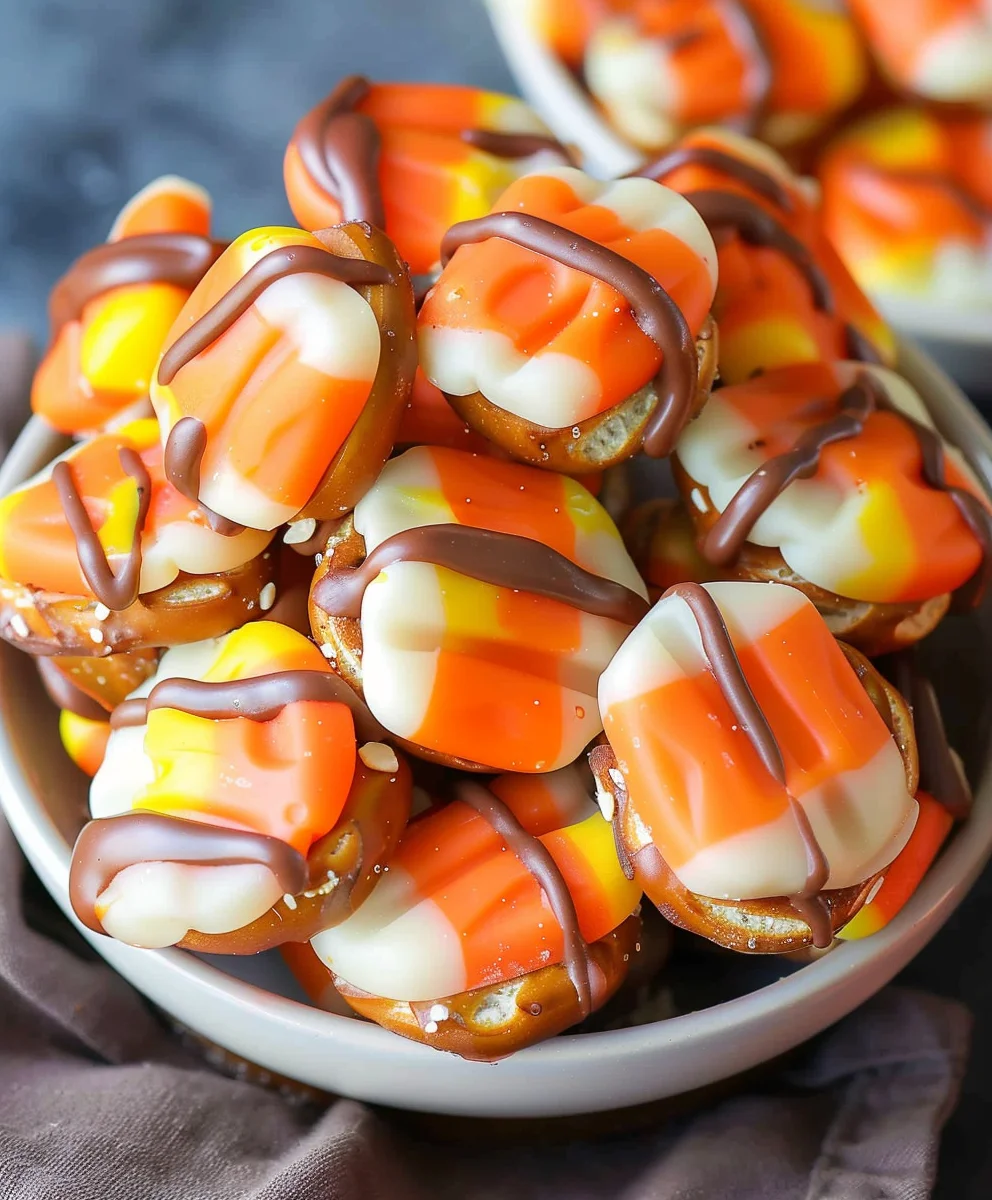 Easy Candy Corn Pretzel Bites: Fall's Best Sweet Snack!