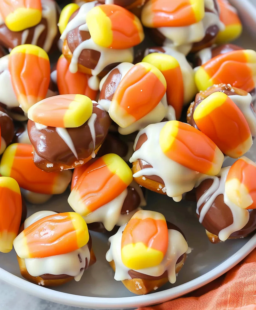 Easy Candy Corn Pretzel Bites: Fall's Best Sweet Snack!