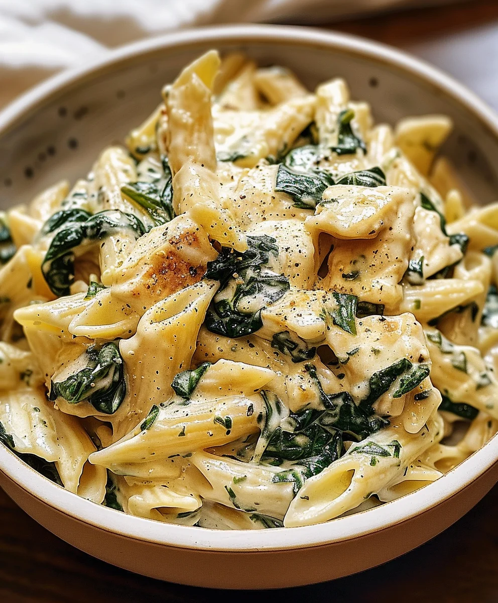 Easy Cream Cheese Spinach Chicken Pasta: Your New Go-To!