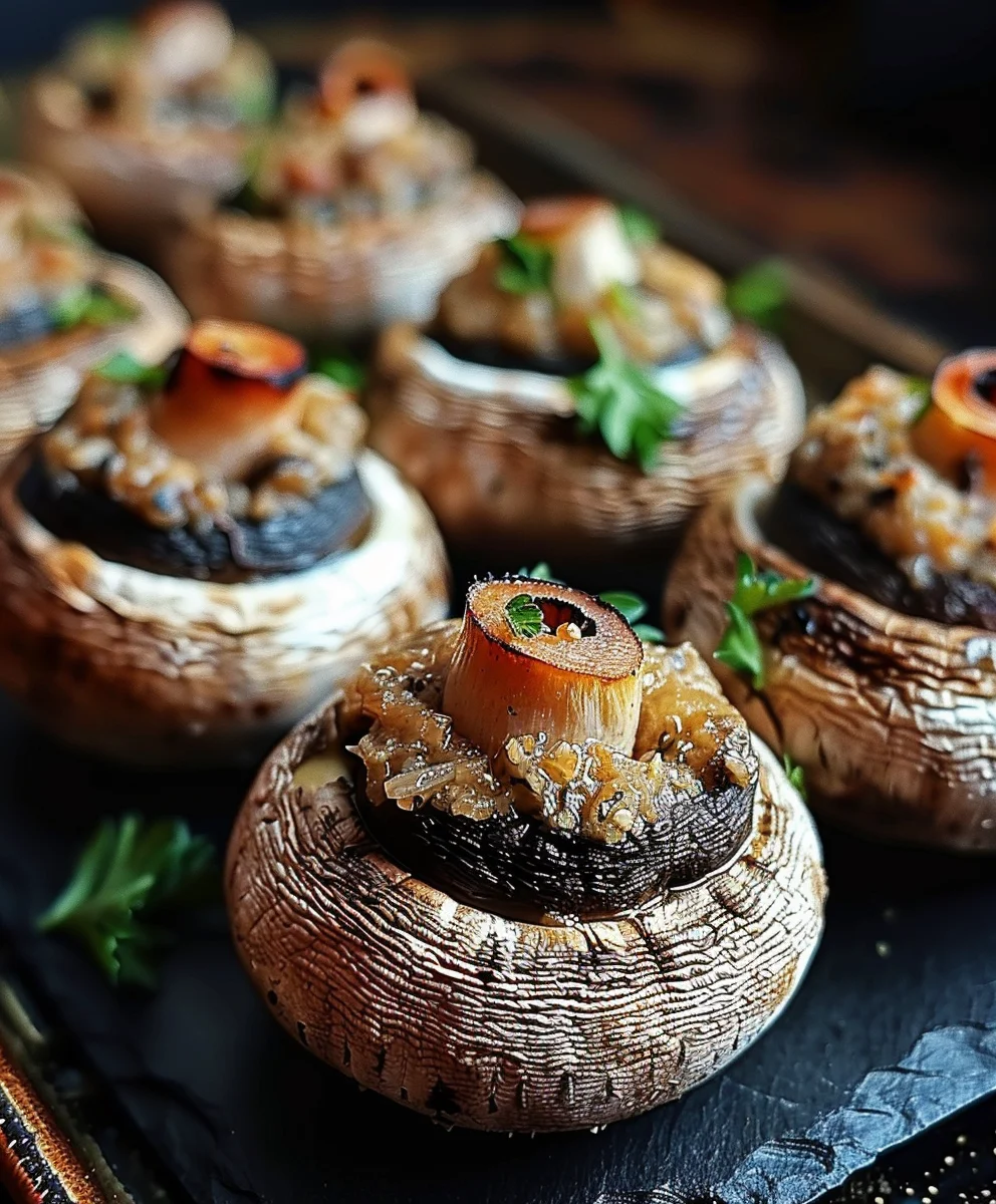 Creepy Stuffed Mushroom Eyeballs: Perfect Halloween Appetizer