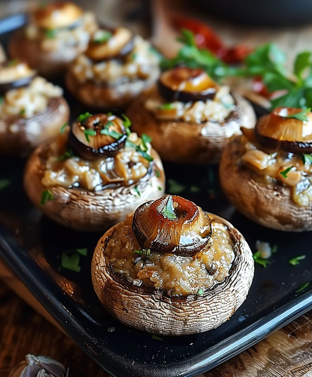 Creepy Stuffed Mushroom Eyeballs: Perfect Halloween Appetizer