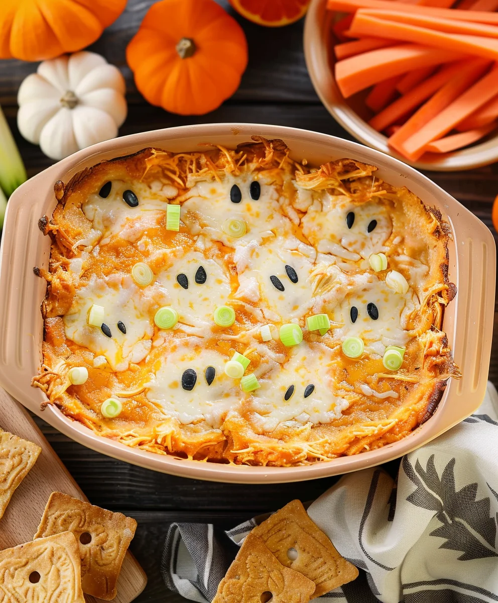 Best Halloween Buffalo Chicken Dip for a Frightfully Good Feast!