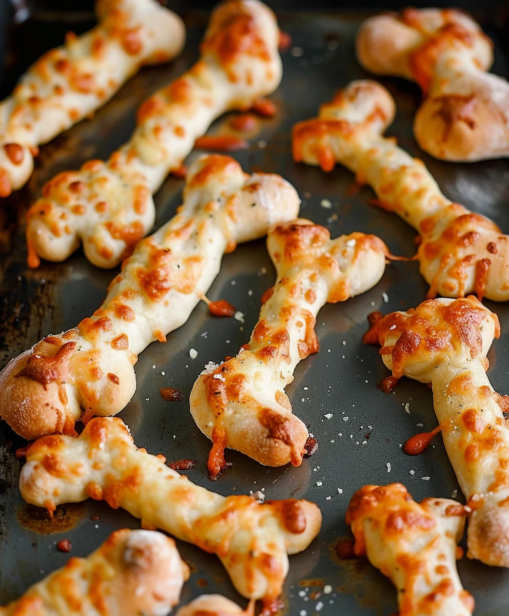 Cheesy Halloween Breadstick Bones: Spooky & Delicious!