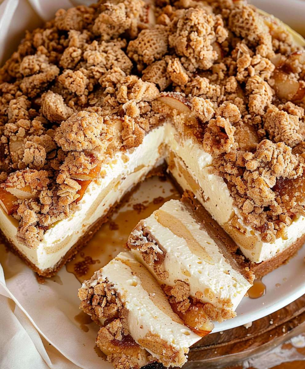 Apple Crumble Cheesecake