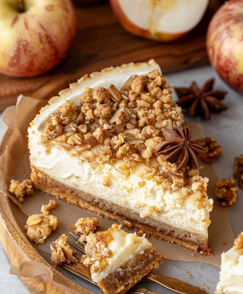 Apple Crumble Cheesecake