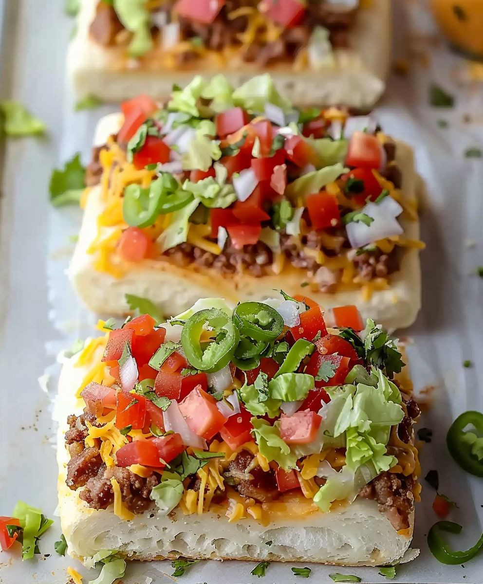 Crescent Roll Taco Pizza