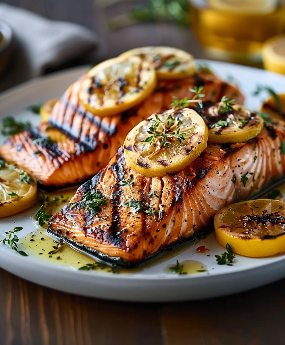 Grilled Lemon Salmon