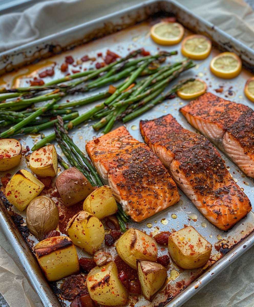 Sheet Pan Salmon Dinner