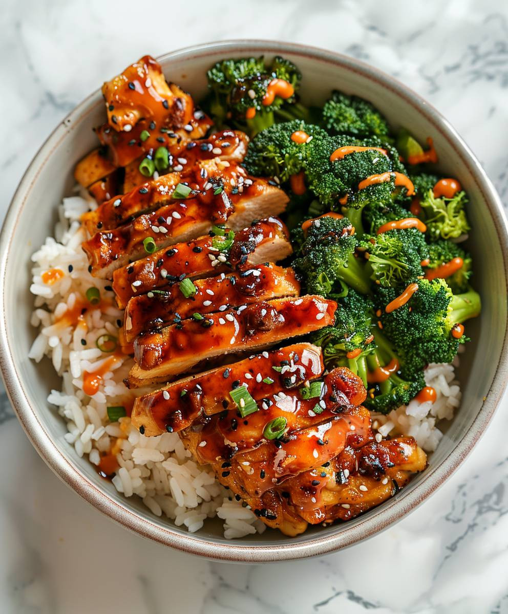 Sticky Chicken Bowls