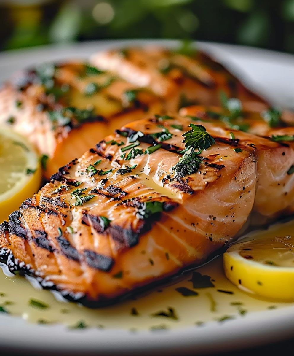 Grilled Lemon Salmon