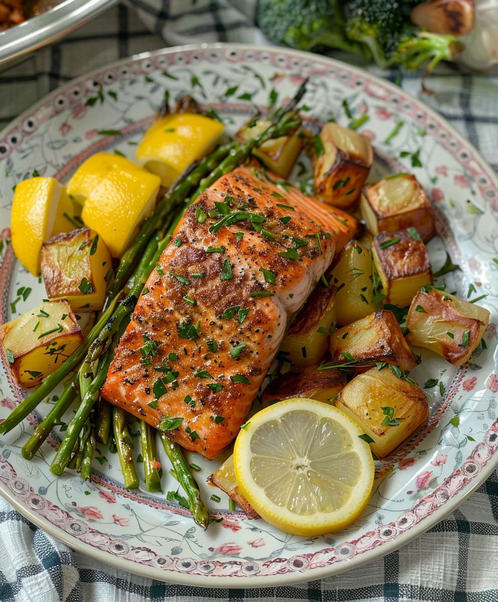 Sheet Pan Salmon Dinner
