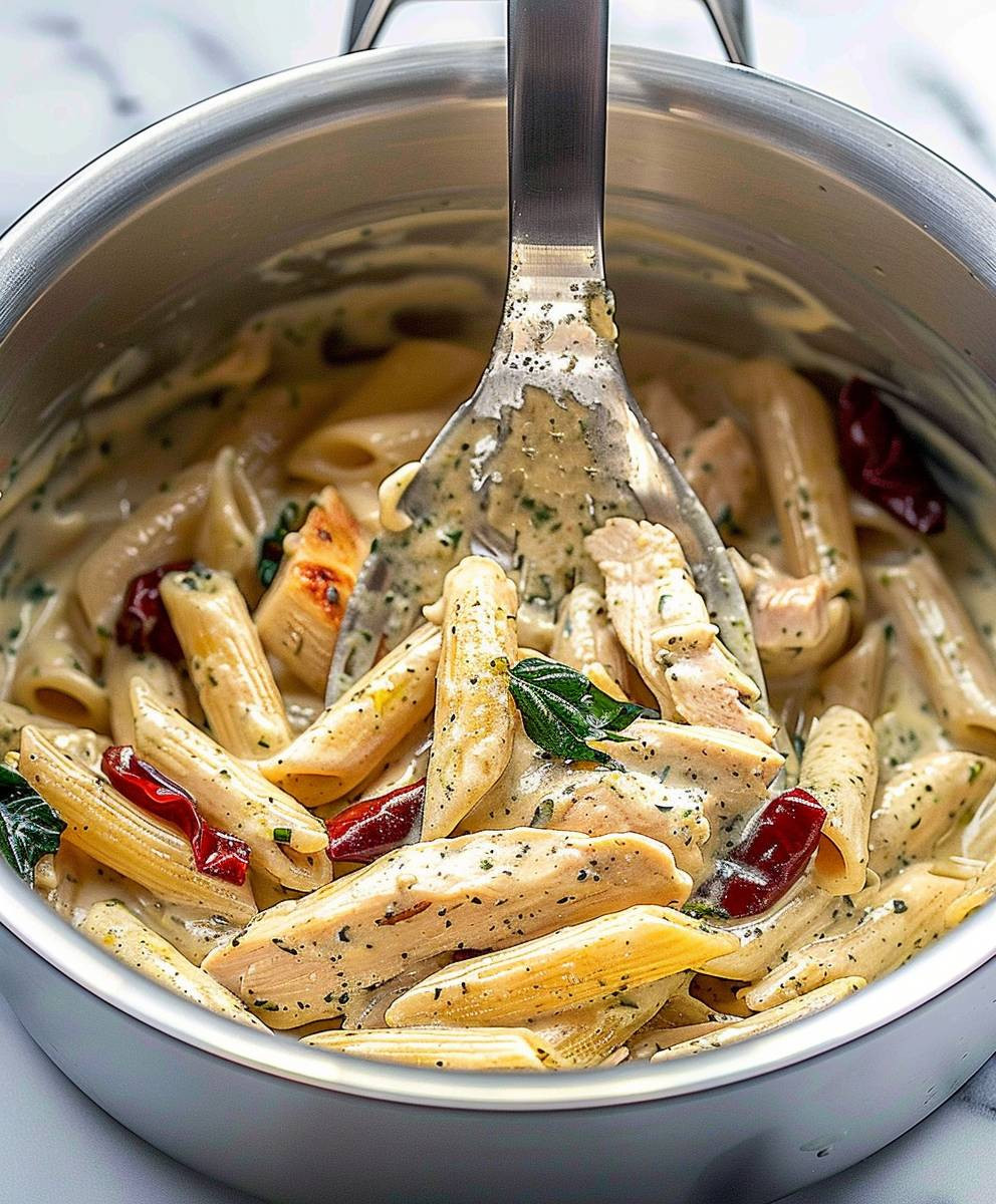 Creamy Pesto Chicken Pasta