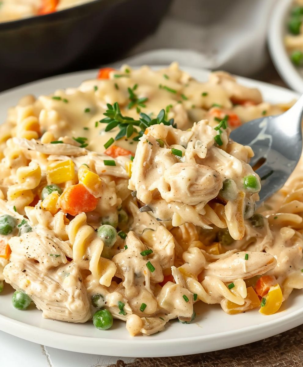 Chicken Pot Pie Pasta