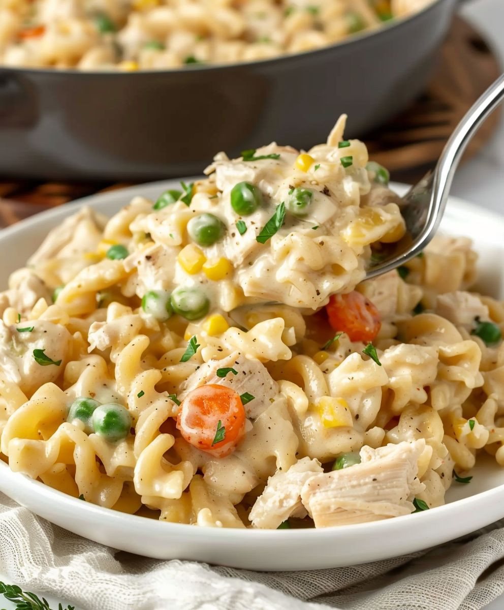 Chicken Pot Pie Pasta