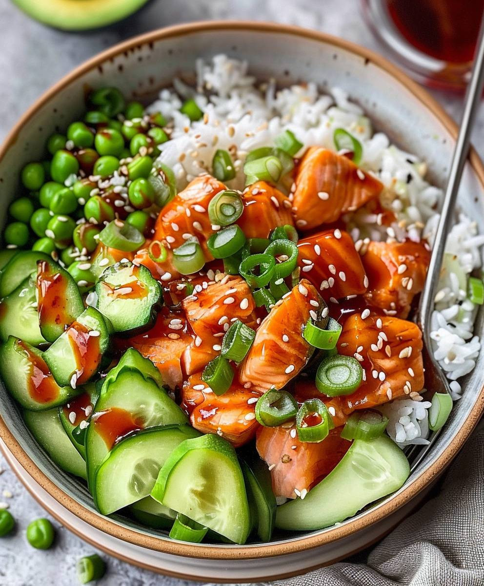 Sriracha Salmon Bowls