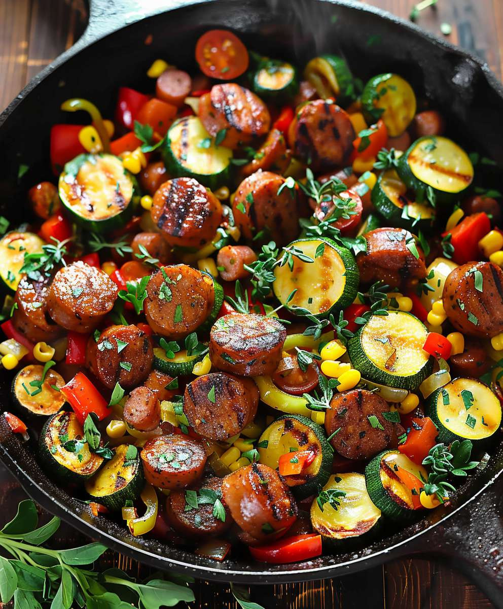 Sausage Veggie Skillet
