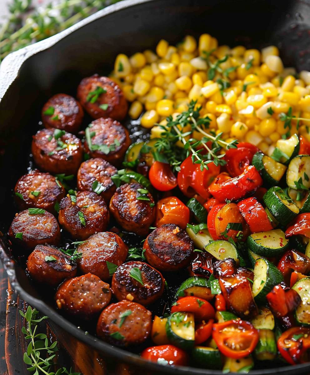 Sausage Veggie Skillet