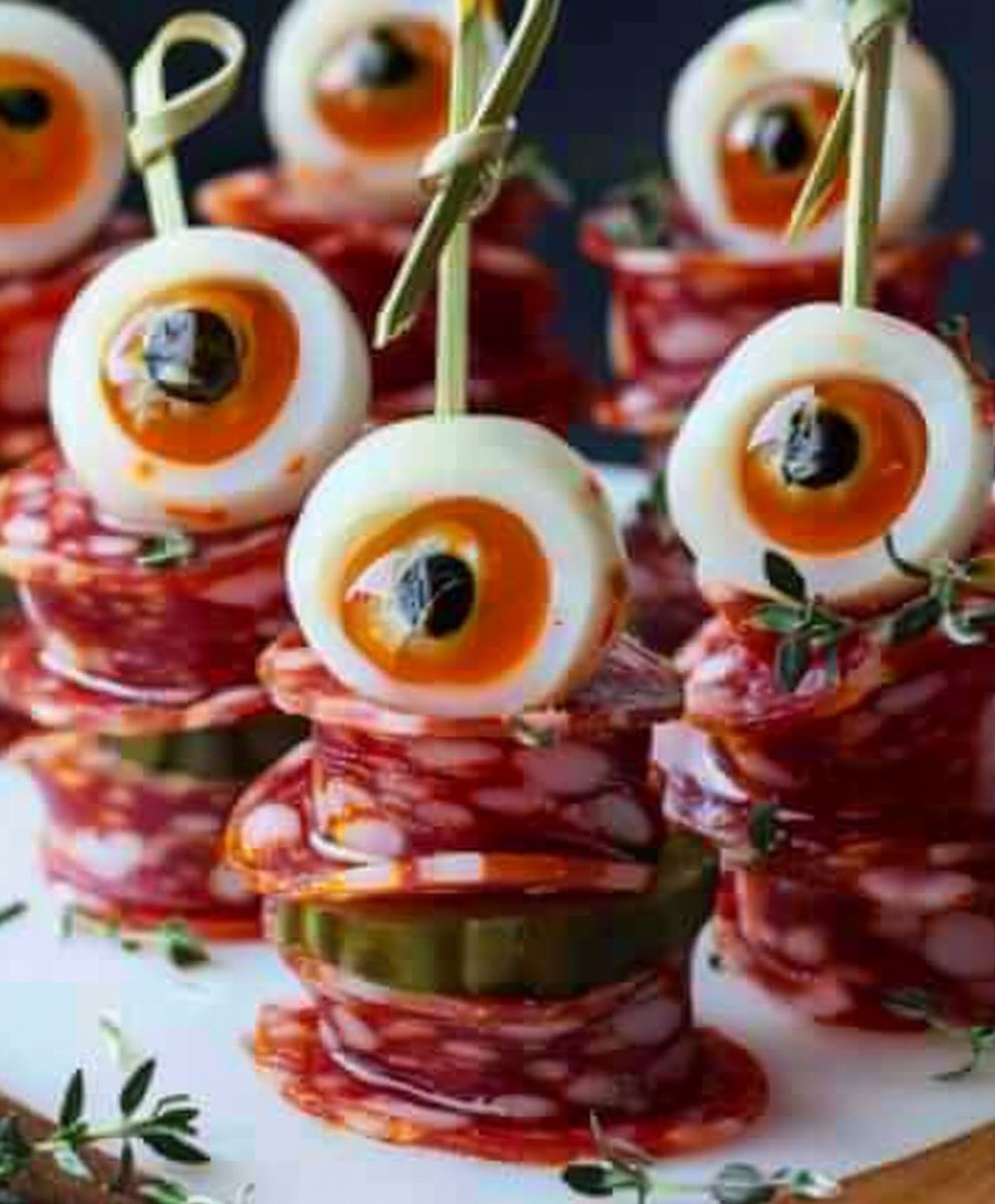 Halloween Salami Appetizer