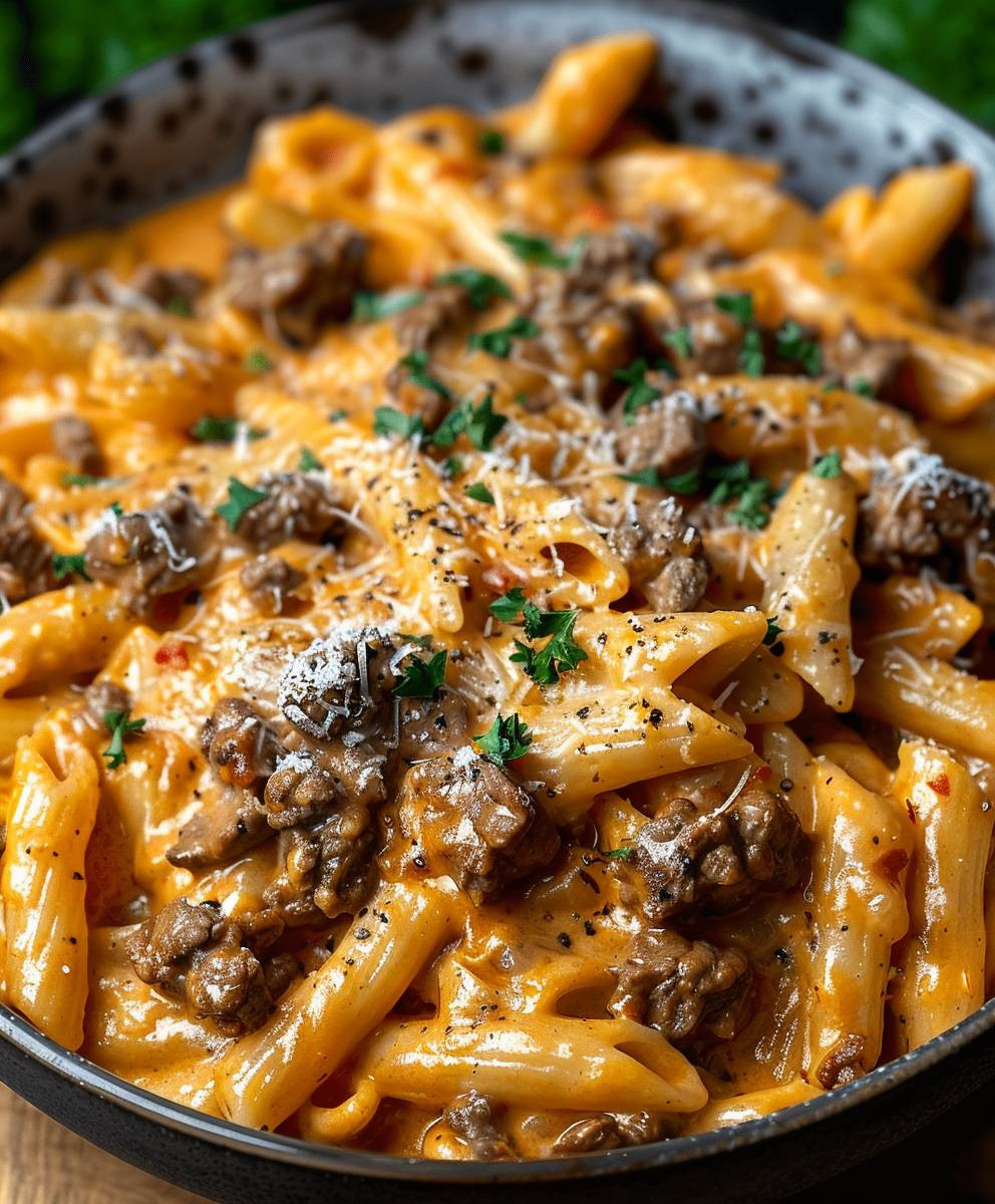 High Protein Beef Pasta