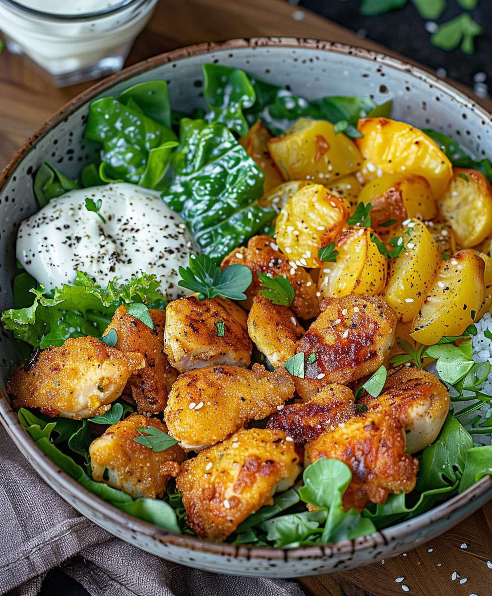 Crispy Caesar Chicken Bowl