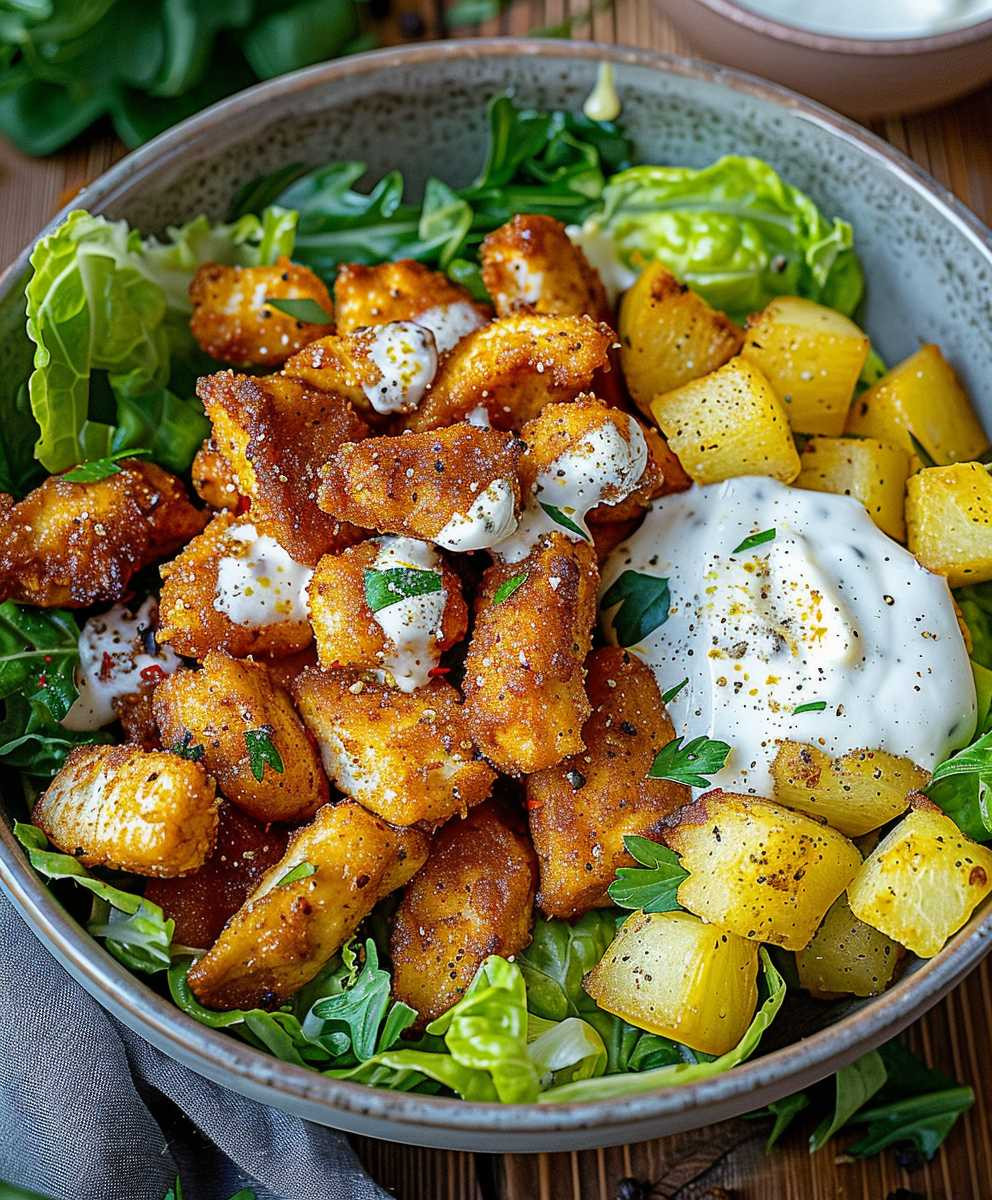 Crispy Caesar Chicken Bowl